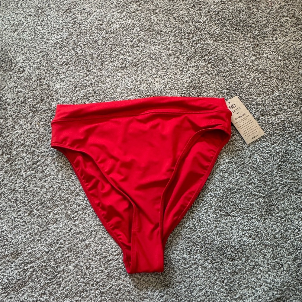 Albion Fit red almost cheeky bottoms